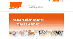 Desktop Screenshot of agaprint.com.br