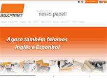 Tablet Screenshot of agaprint.com.br